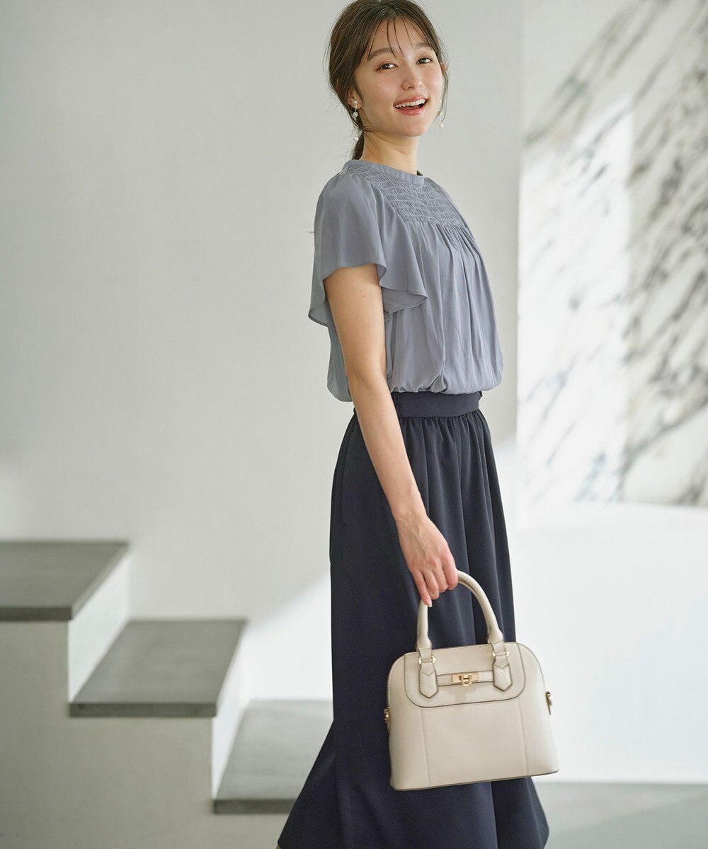 ANY SIS 【接触冷感・UVカット・吸水速乾】サラキレイワイド パンツ 