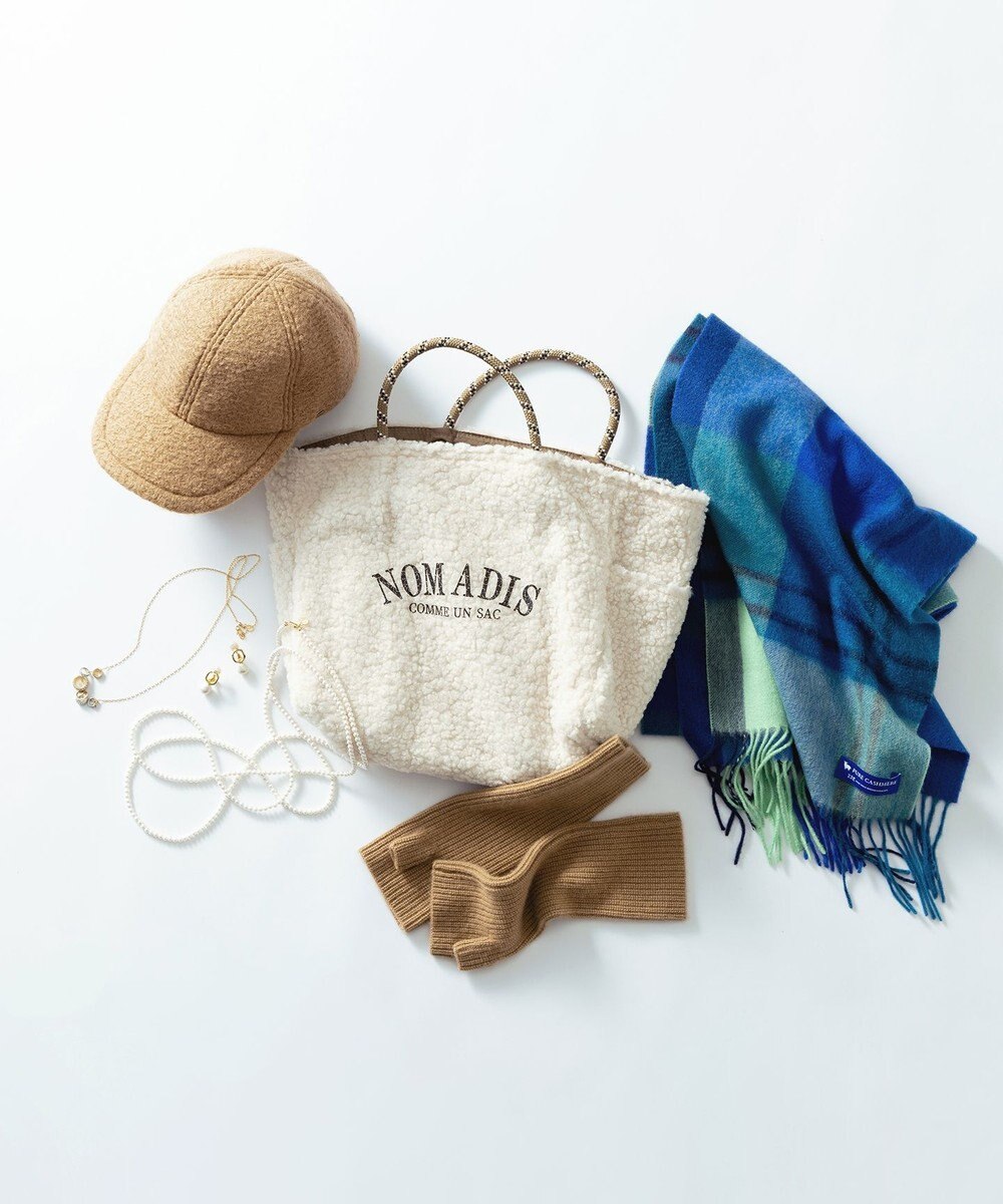 23区 カシミヤ チェック マフラー 