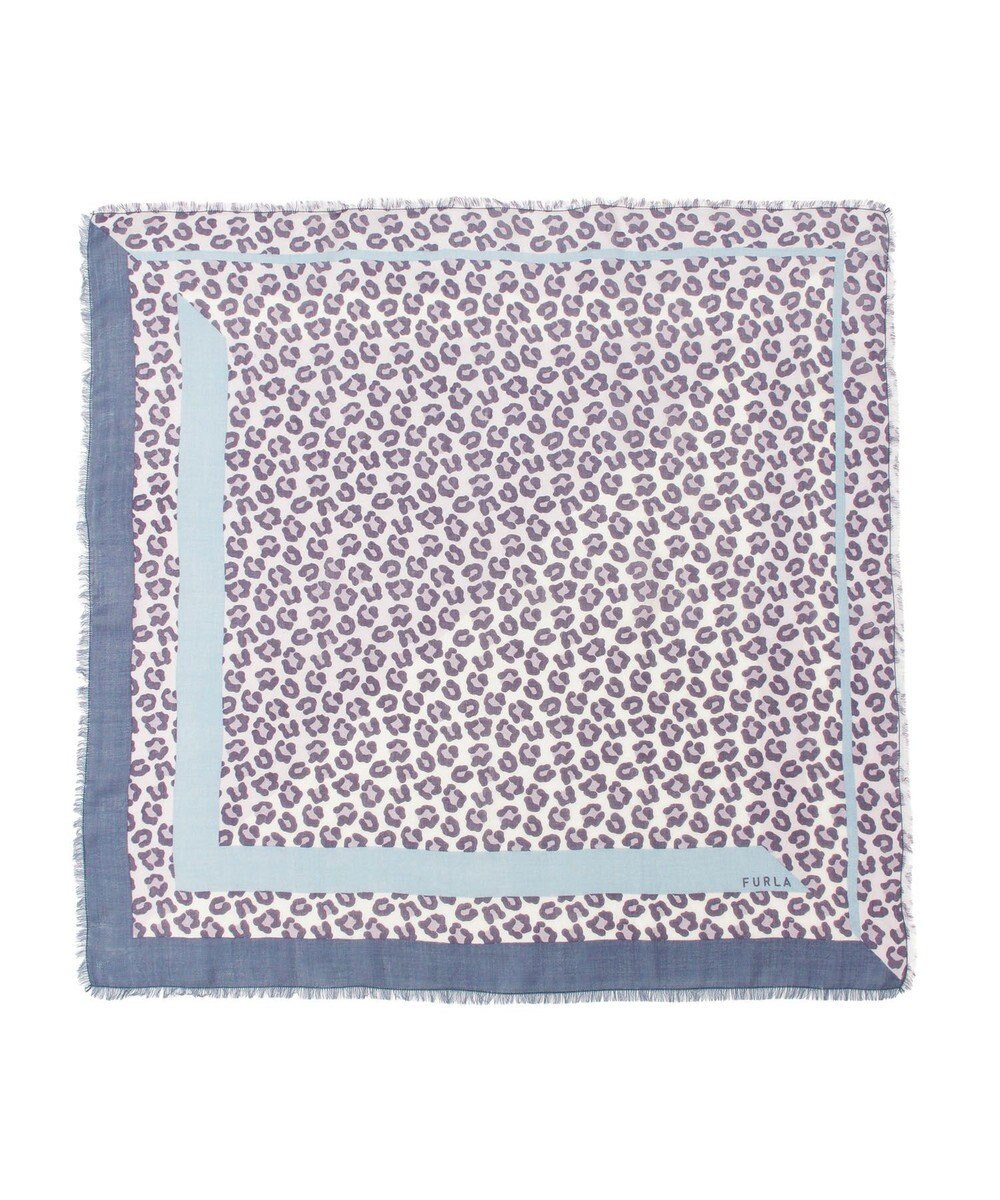 MOONBAT FURLA(フルラ）レオパードウールスカーフ 80×80㎝ 