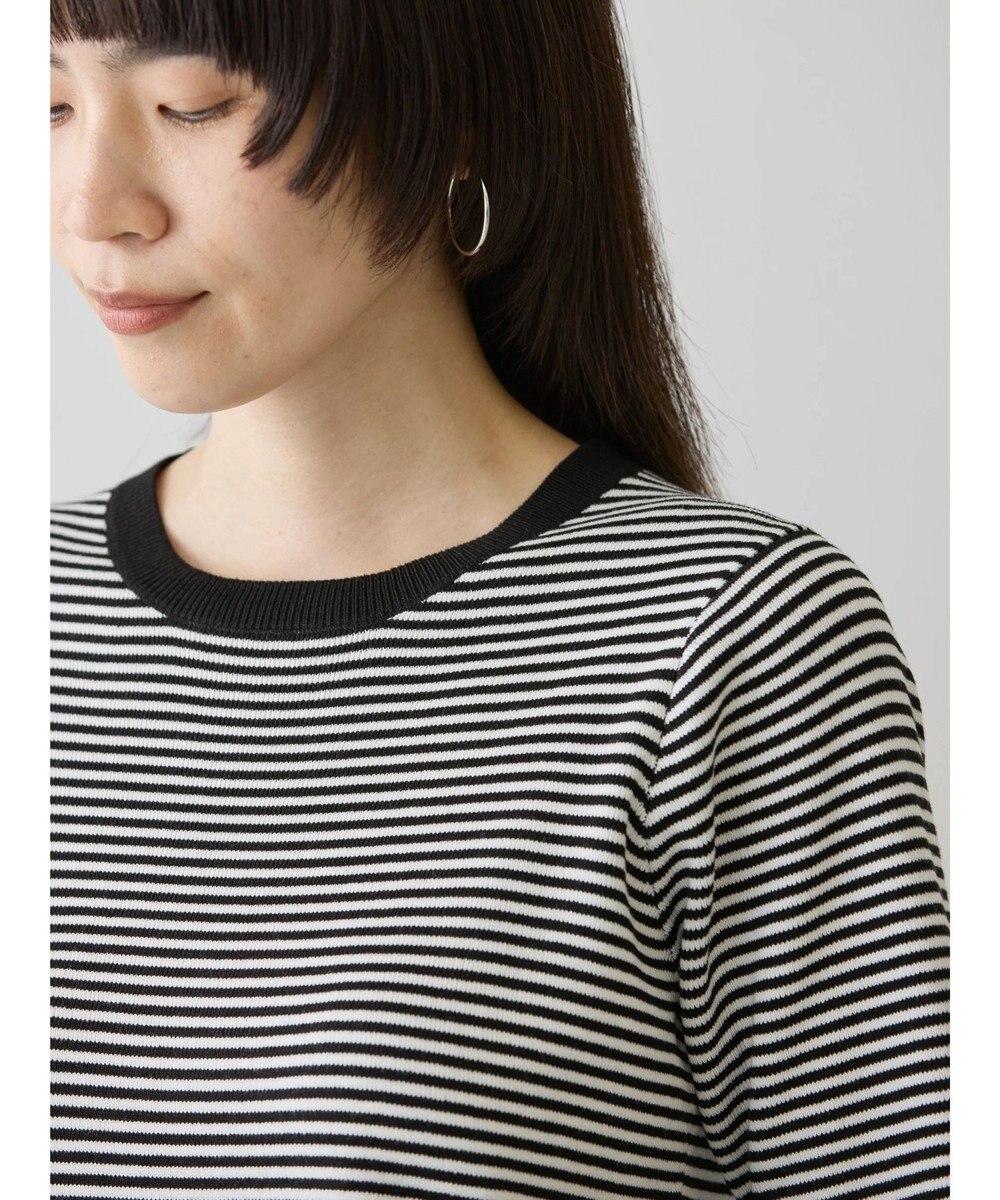 AMERICAN HOLIC ５分袖リブニットプルオーバー 