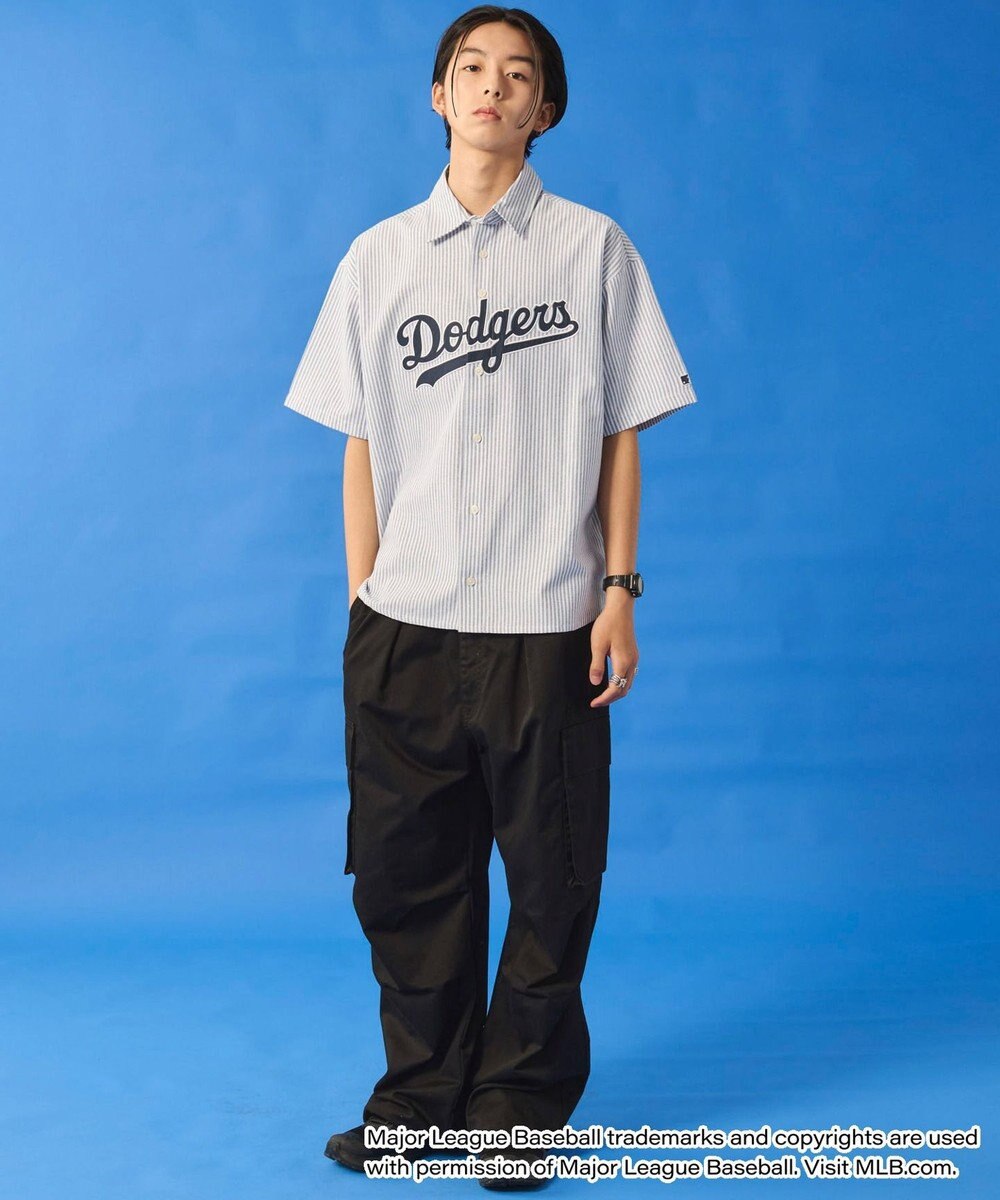 WEGO 【ユニセックス着用ITEM】別注MLBストライプグラフィックシャツ（SS） 