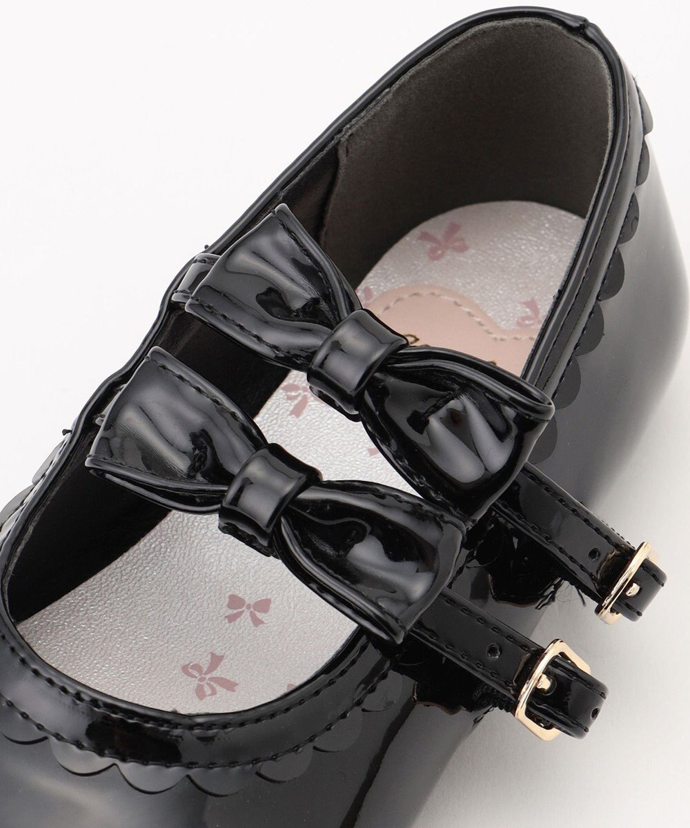 ANY KIDS ダブルストラップフラットシューズ 