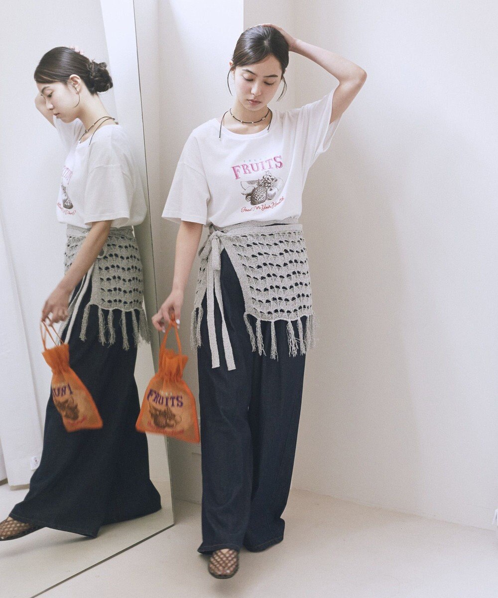 earth music&ecology イージータックワイドデニム 