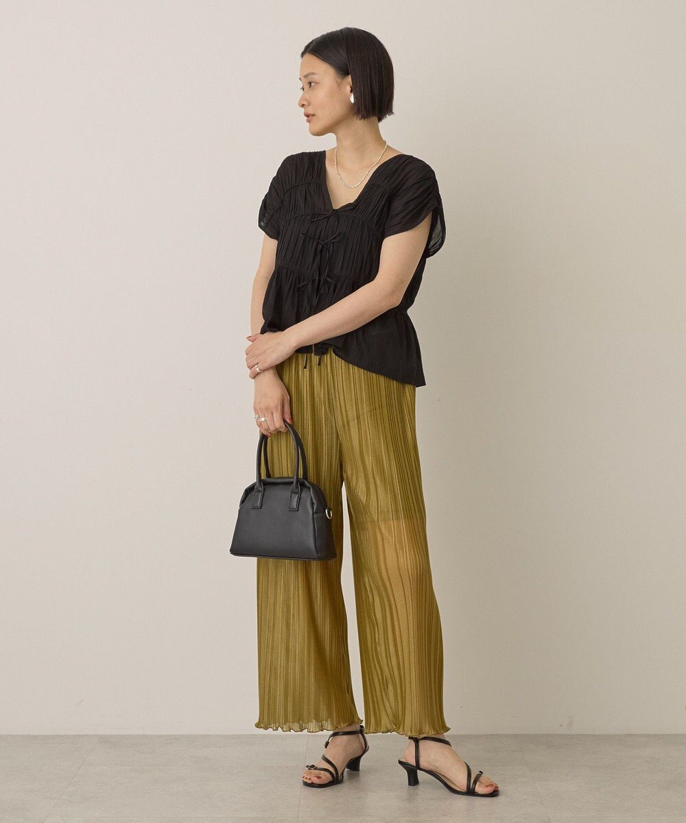 AMERICAN HOLIC ラメプリーツパンツ 