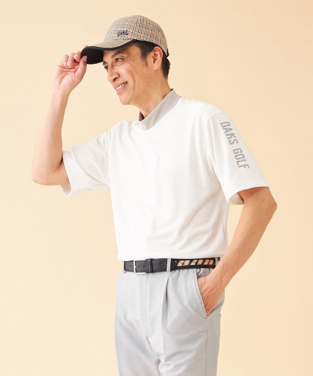 DAKS GOLF 【MEN / EC限定】UVスポーツカノコ モックネックTシャツ ホワイト系