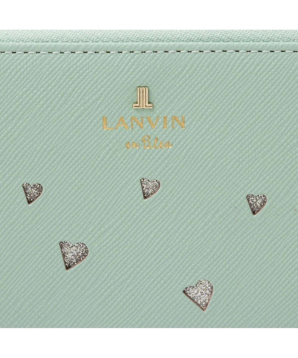 LANVIN en Bleu リュクサンブールハート Lファスナー長財布 