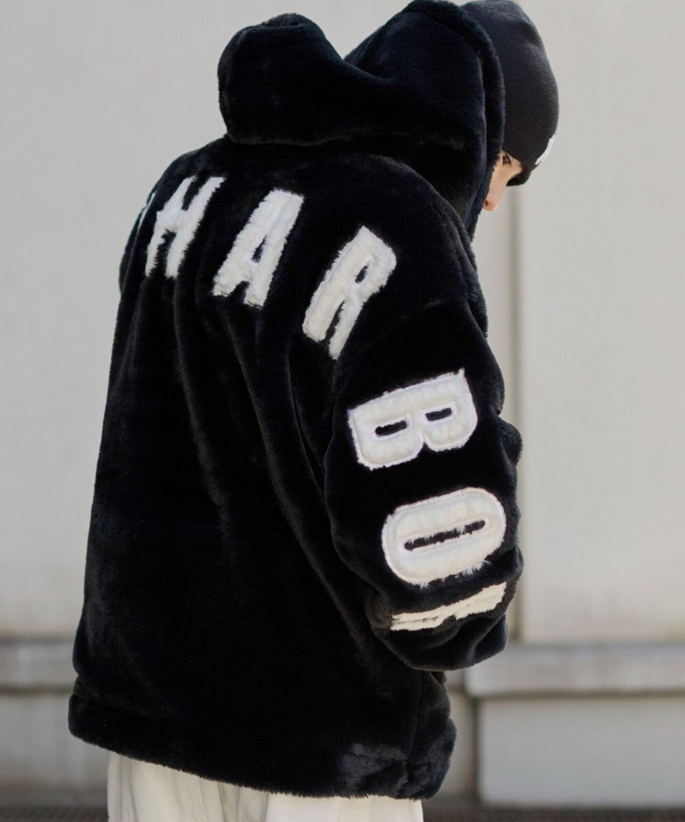 WEGO 【ユニセックス着用ITEM/MLサイズ展開】エコファーグラフィックブルゾン 