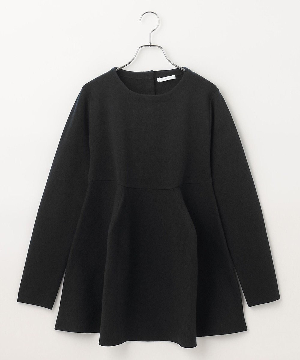 #Newans 【洗える】フォルムペプラムチュニックニット 