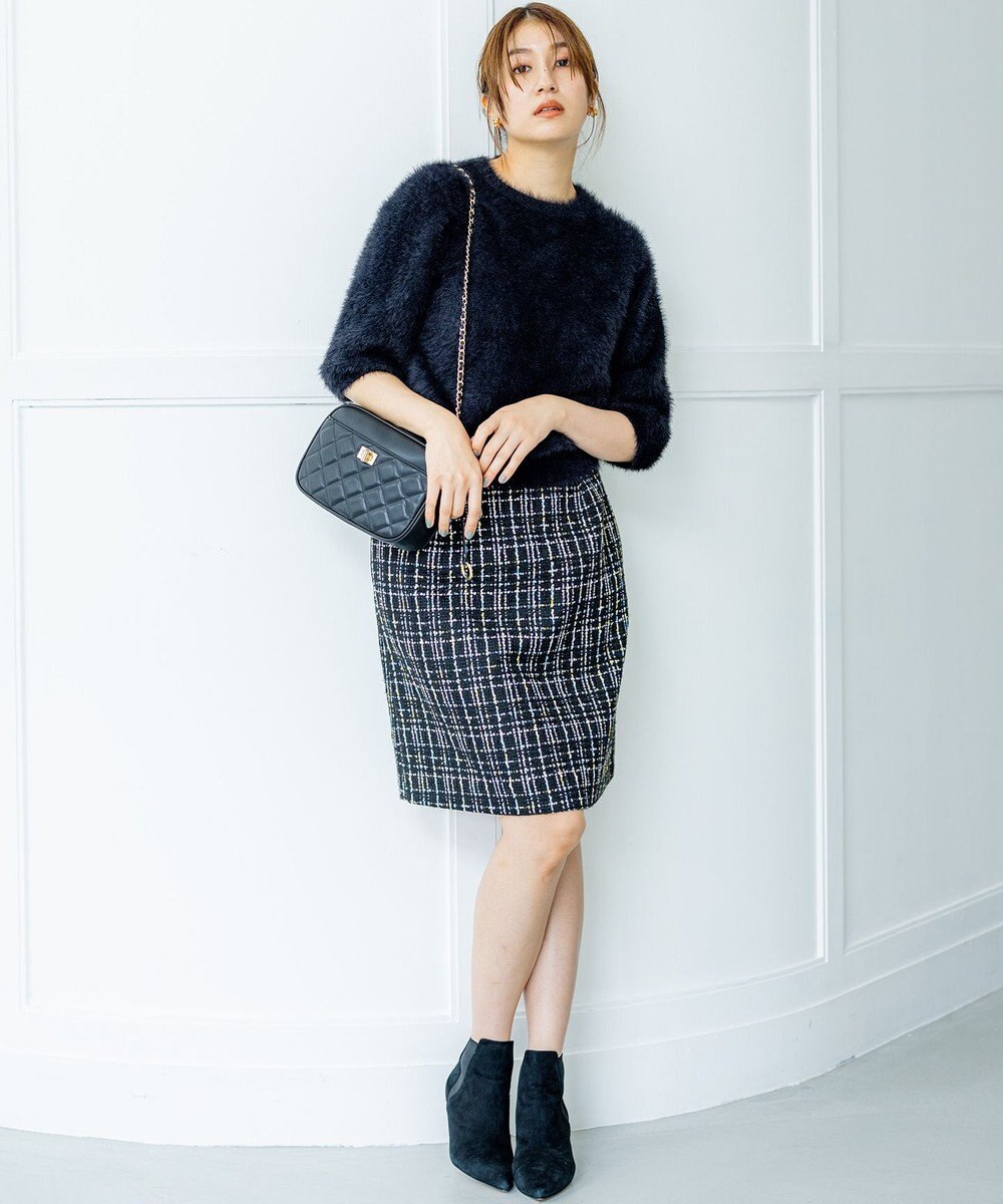 組曲 S ナイロンファー半袖プルオーバー 