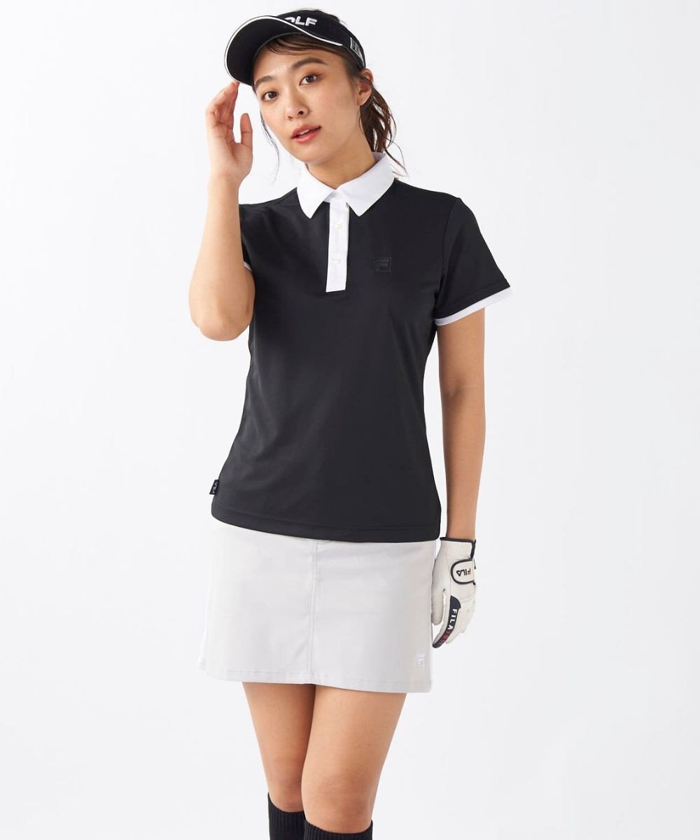 FILA GOLF／marie claire 【FILA GOLF】アクセントカラー半袖ポロシャツ 