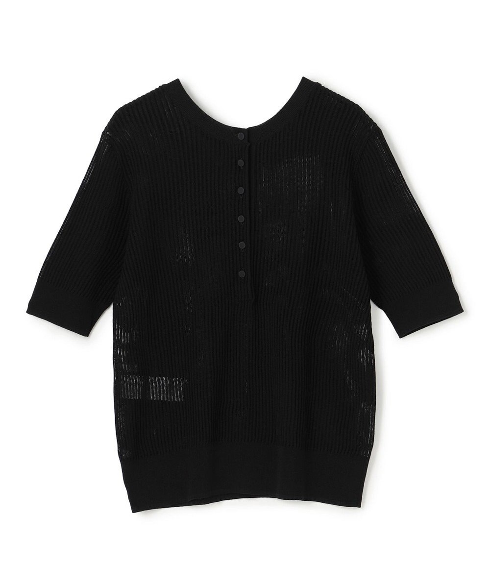 BEIGE， LEPIDO / 前後2WAY シアー編みニット 
