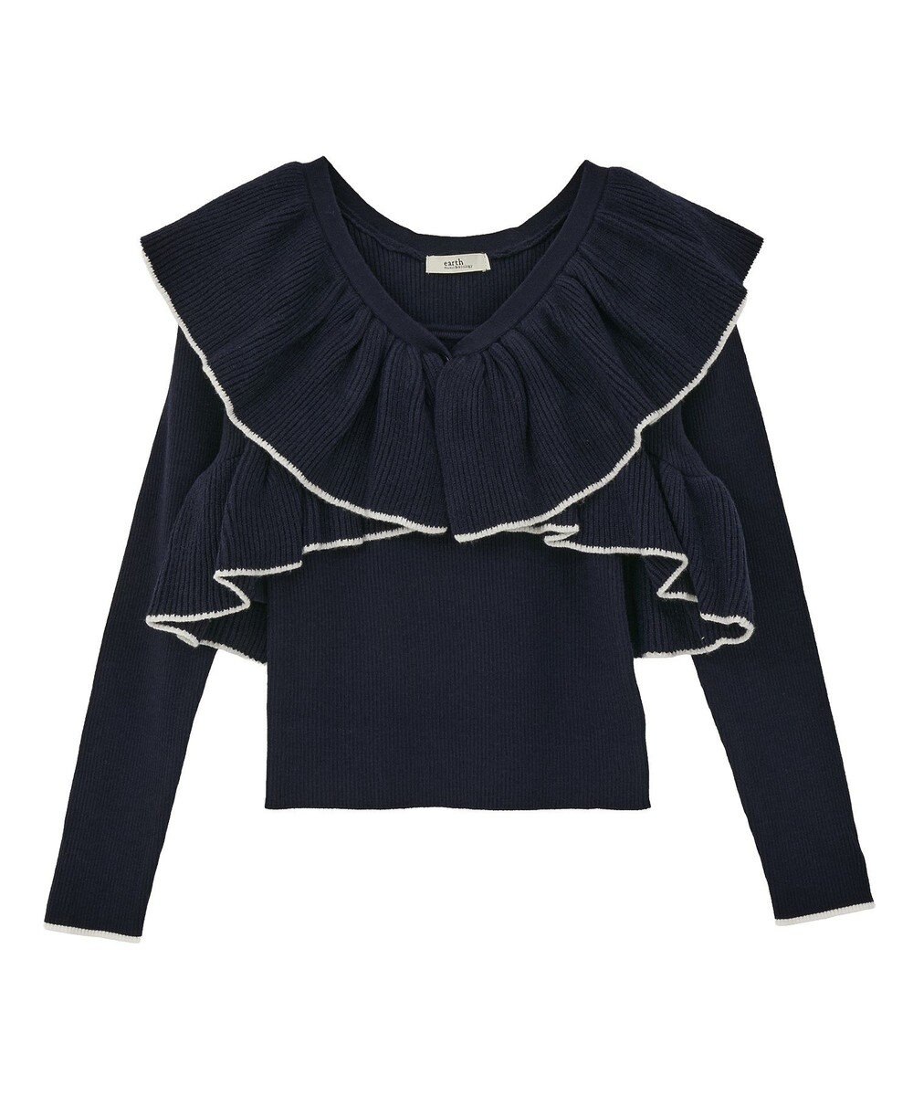 earth music&ecology 【SET ITEM】ラッフルニットボレロアンサンブル 