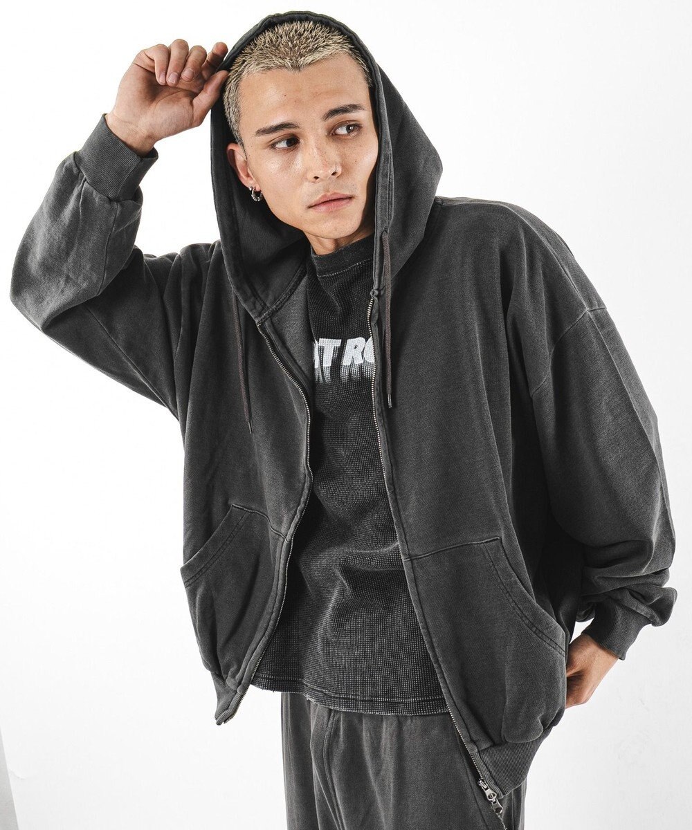 WEGO 【ユニセックス着用ITEM】バルーンBIGダブルZIPパーカー 