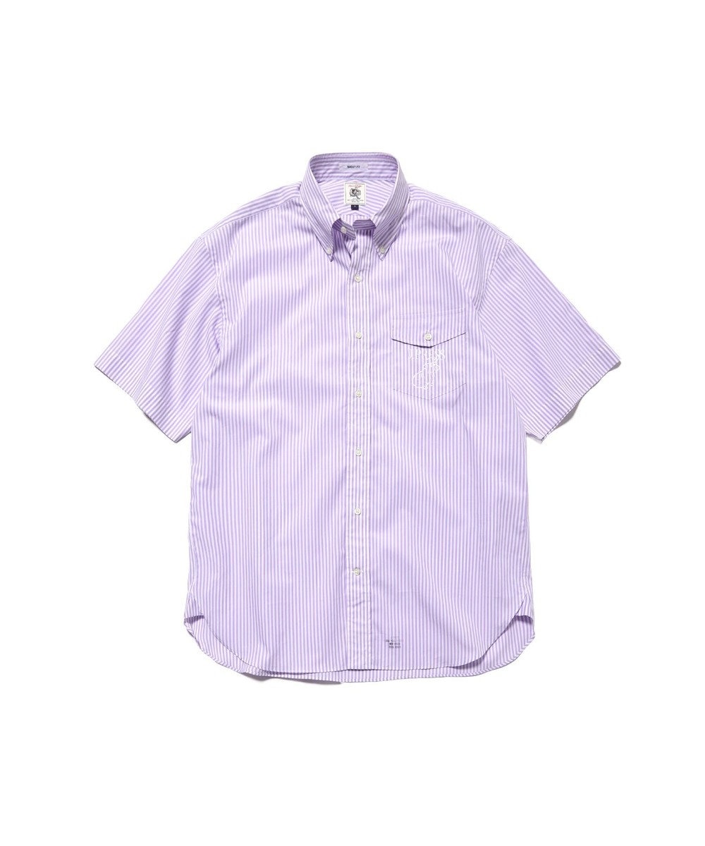 J.PRESS MEN 【AaronChang】【UNISEX】コットンタイプライター ストライプ シャツ / B.D. / Baggy-Fit 