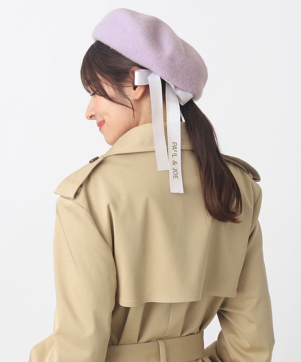 MOONBAT PAUL&JOE ACCESSOIRES (ポールアンドジョー アクセソワ) バックリボン ベレー帽 