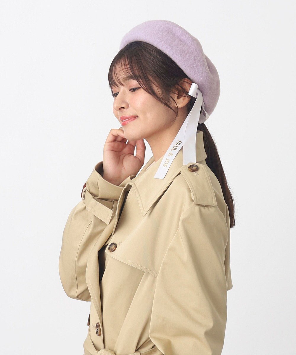MOONBAT PAUL&JOE ACCESSOIRES (ポールアンドジョー アクセソワ) バックリボン ベレー帽 