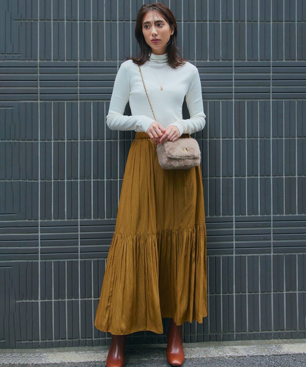 23区 【洗える】スムージーコットン シアーリブ ニット 