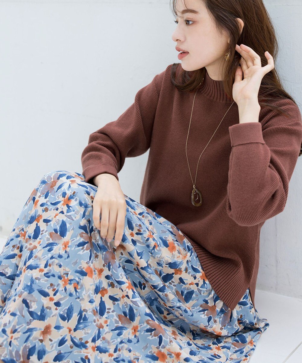 Tiaclasse 【SET UP】幅広いアイテムと相性抜群のニットトップスと女性らしさ溢れるスカートセット 