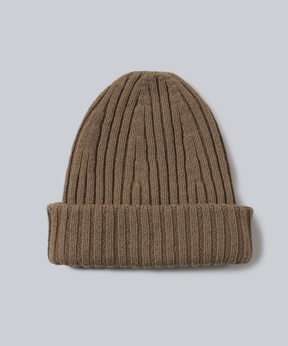 WHITE MAILS 【UNISEX】WOOL PAPER DOUBLE KNIT リブビーニー 