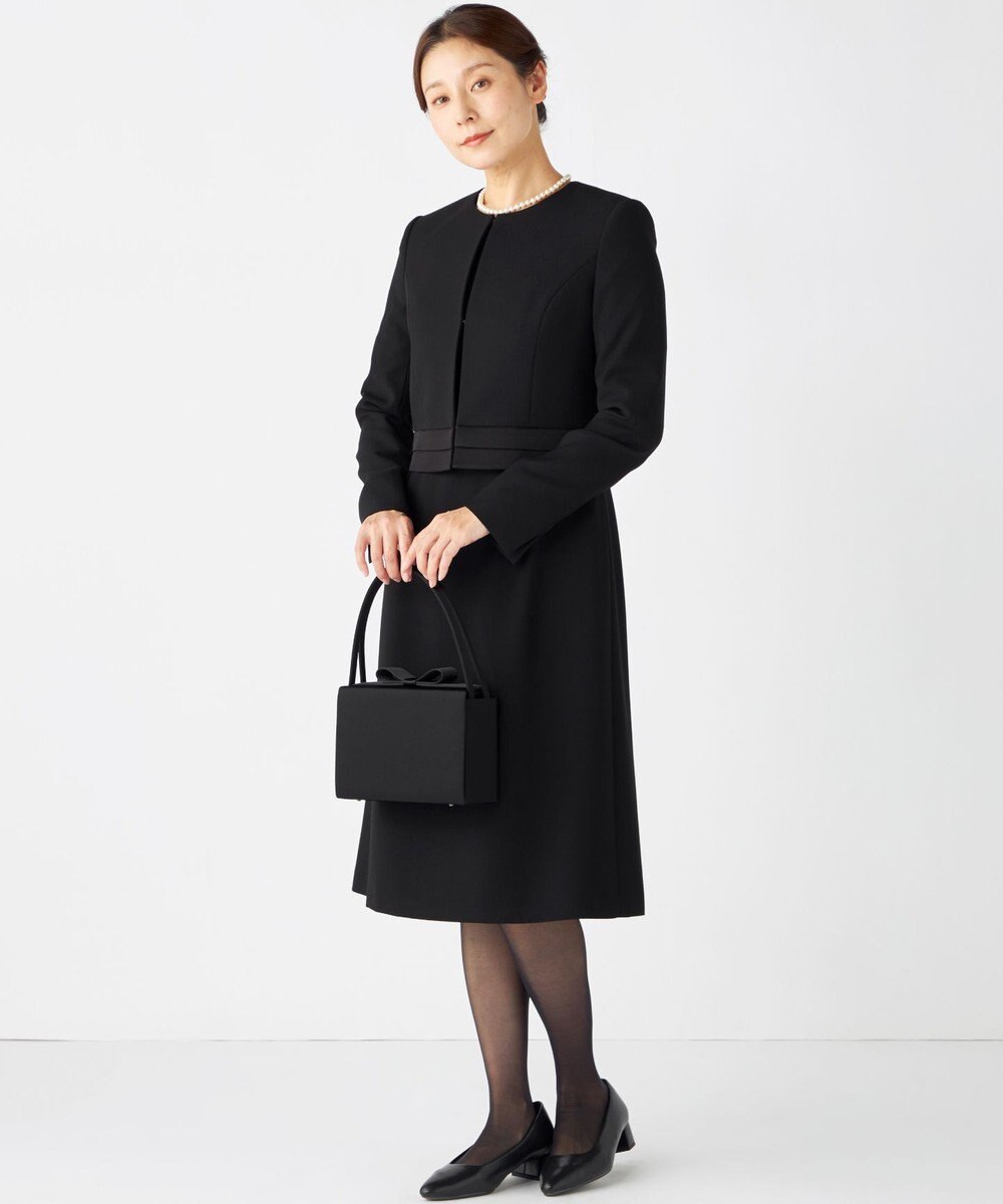 組曲 NOIR インナーマグネット リボンバッグ 