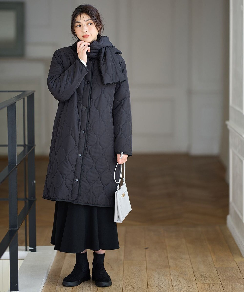 ANY 【ウエストゴム】ライトツイードマーメーイドスカート 