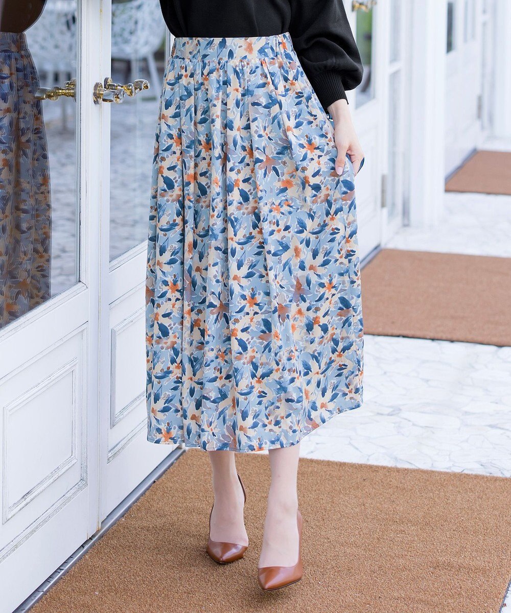 Tiaclasse 【SET UP】幅広いアイテムと相性抜群のニットトップスと女性らしさ溢れるスカートセット 