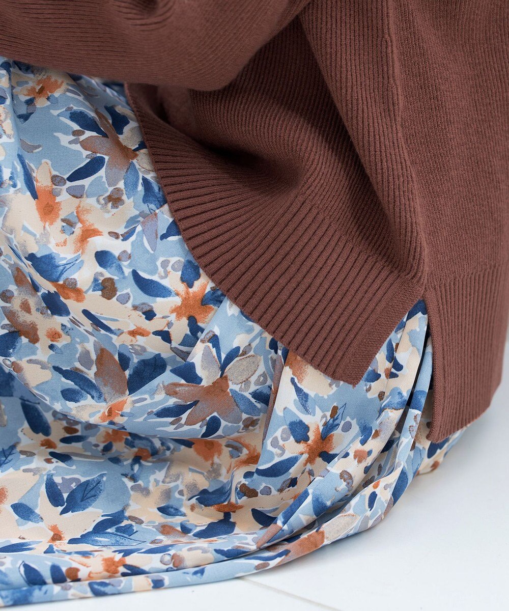 Tiaclasse 【SET UP】幅広いアイテムと相性抜群のニットトップスと女性らしさ溢れるスカートセット 