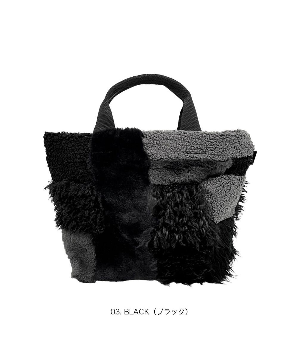 ROOTOTE 3652【フェイクファーのパッチワーク】SC.デリ.ツグツグ-A 