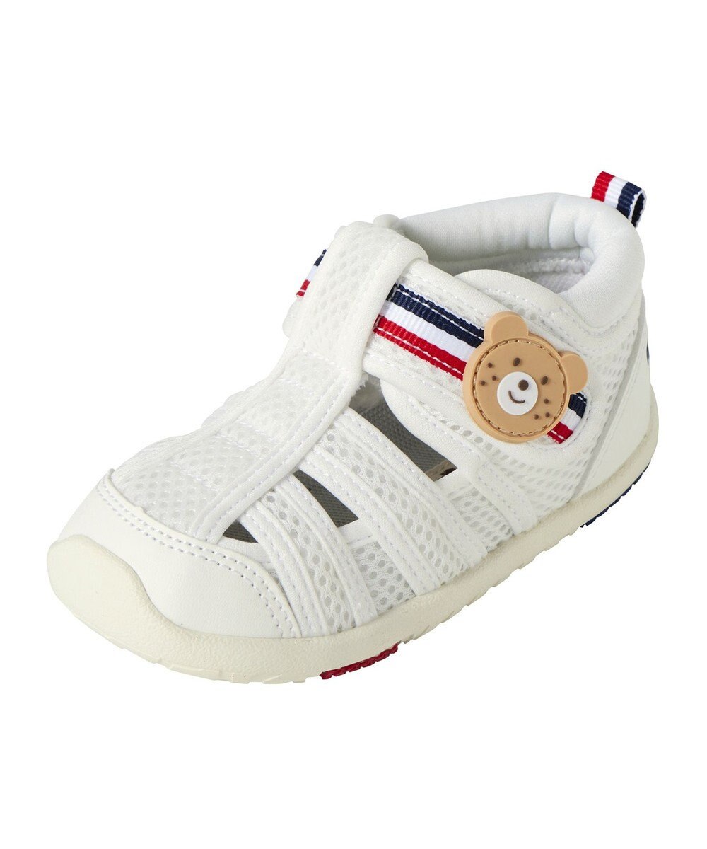 MIKI HOUSE HOT BISCUITS 【13-17cm】ダブルラッセル 水抜けサンダル 