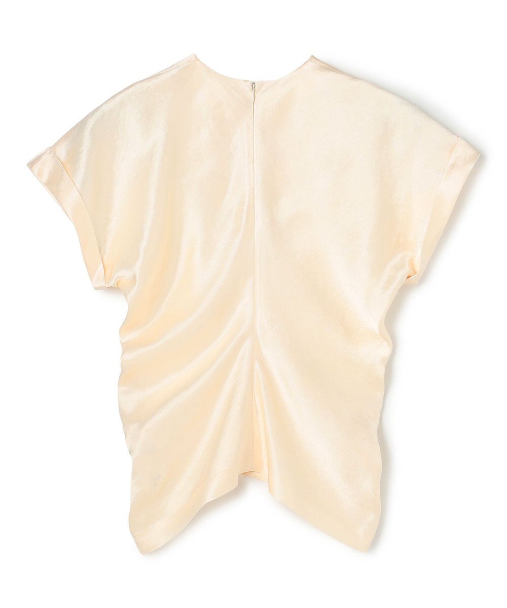 BEIGE， CYANO / サテン ドレープブラウス 