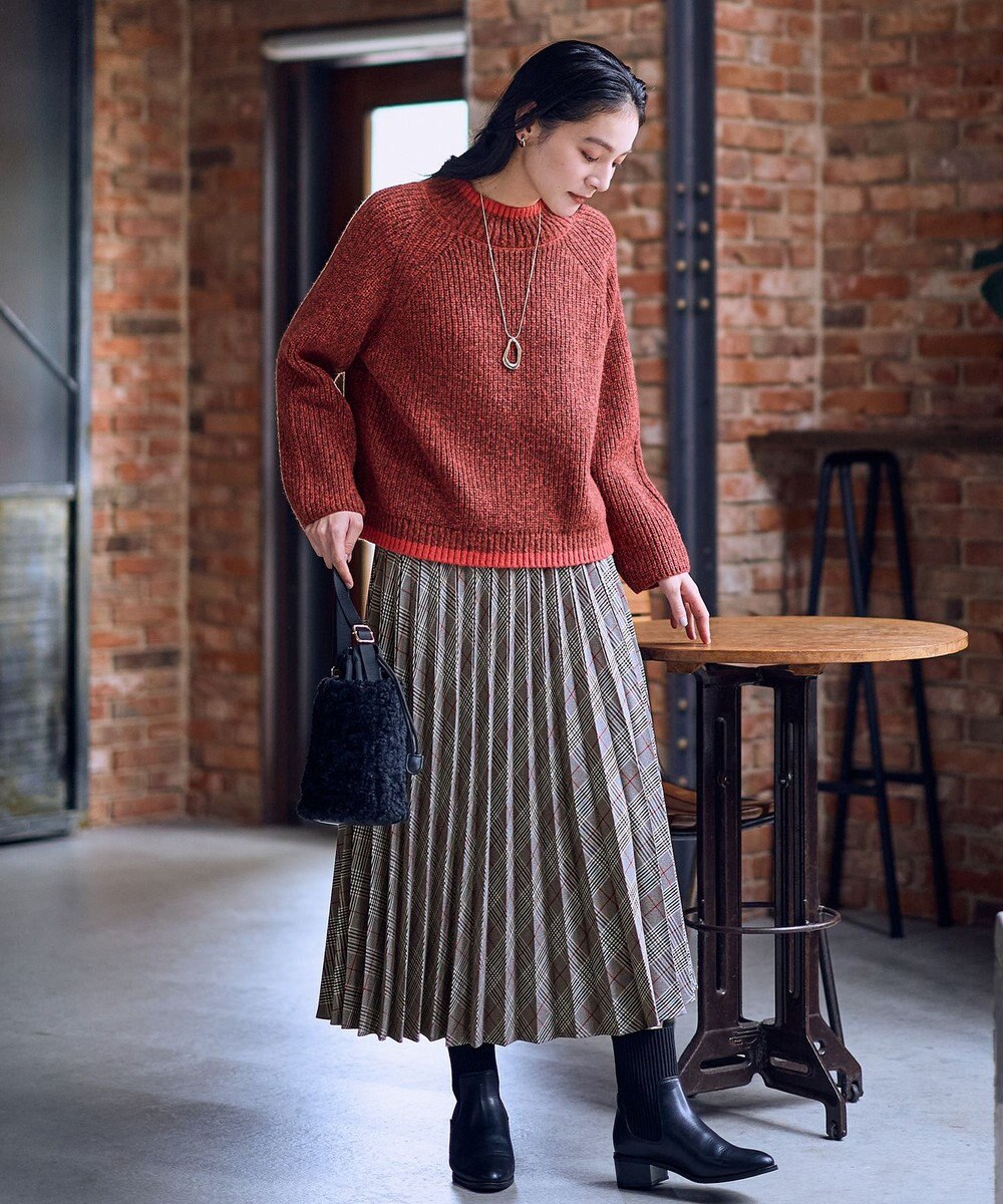 ANY L 【5色展開】バイカラーMIXニット 