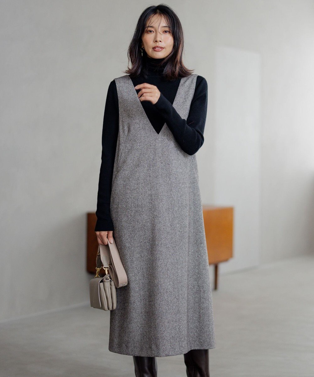 シルクネップツイード ジャンパースカート / 23区 S | ファッション