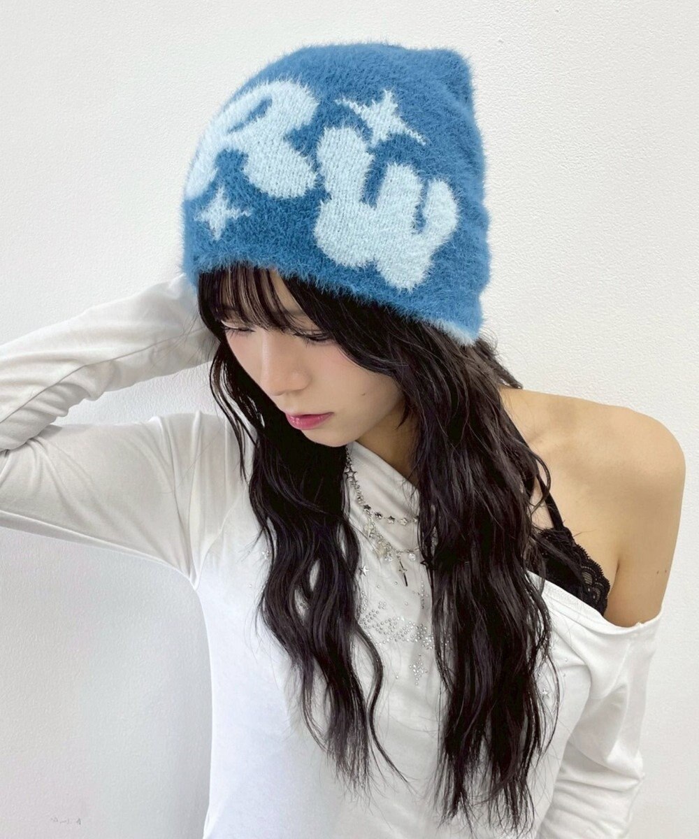 WEGO RRWロゴシャギーニットワッチ 