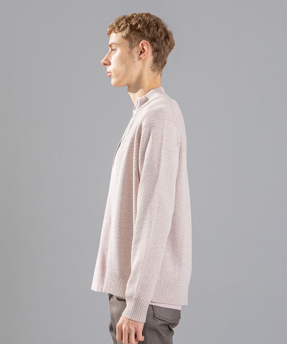 JOSEPH HOMME シルクバルキーハニカム　ジップアップニット 