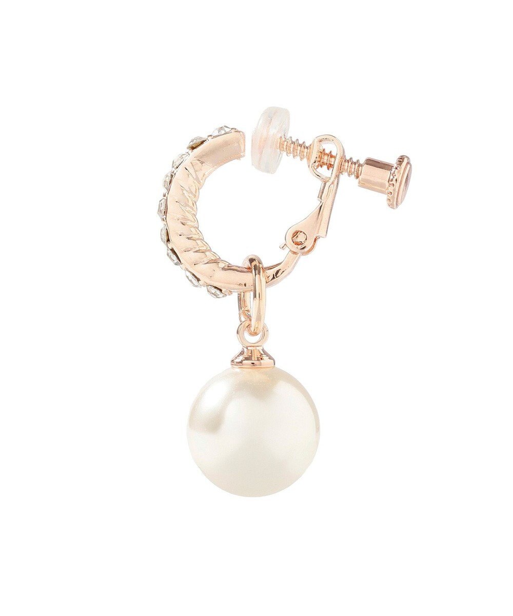 Maison de FLEUR ２Ｗａｙパールビジューイヤリング 