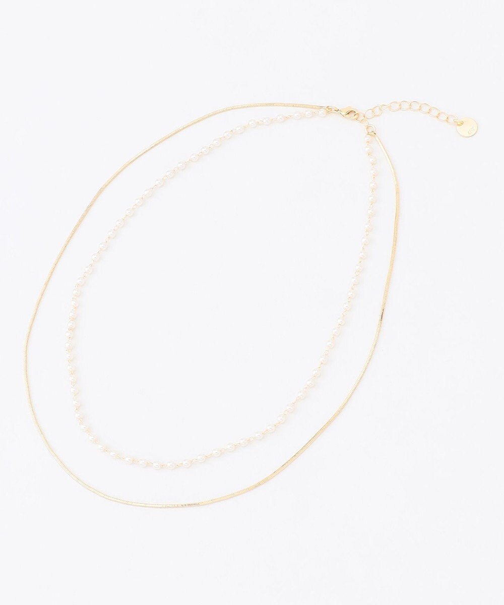 ANY 2連ショートパールネックレス 