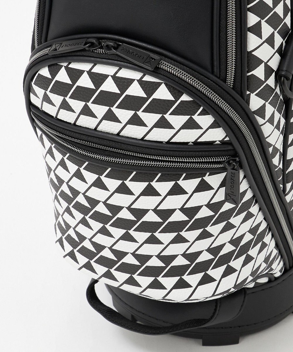 23区GOLF 【UNISEX】フラッグ総柄キャディバッグ　他と被らないデザイン 