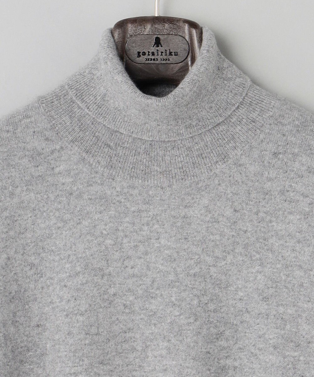 GOTAIRIKU GOLD LABEL/WEB&一部店舗限定【洗える】カシミヤ100％ ハイゲージタートルネック ニット 