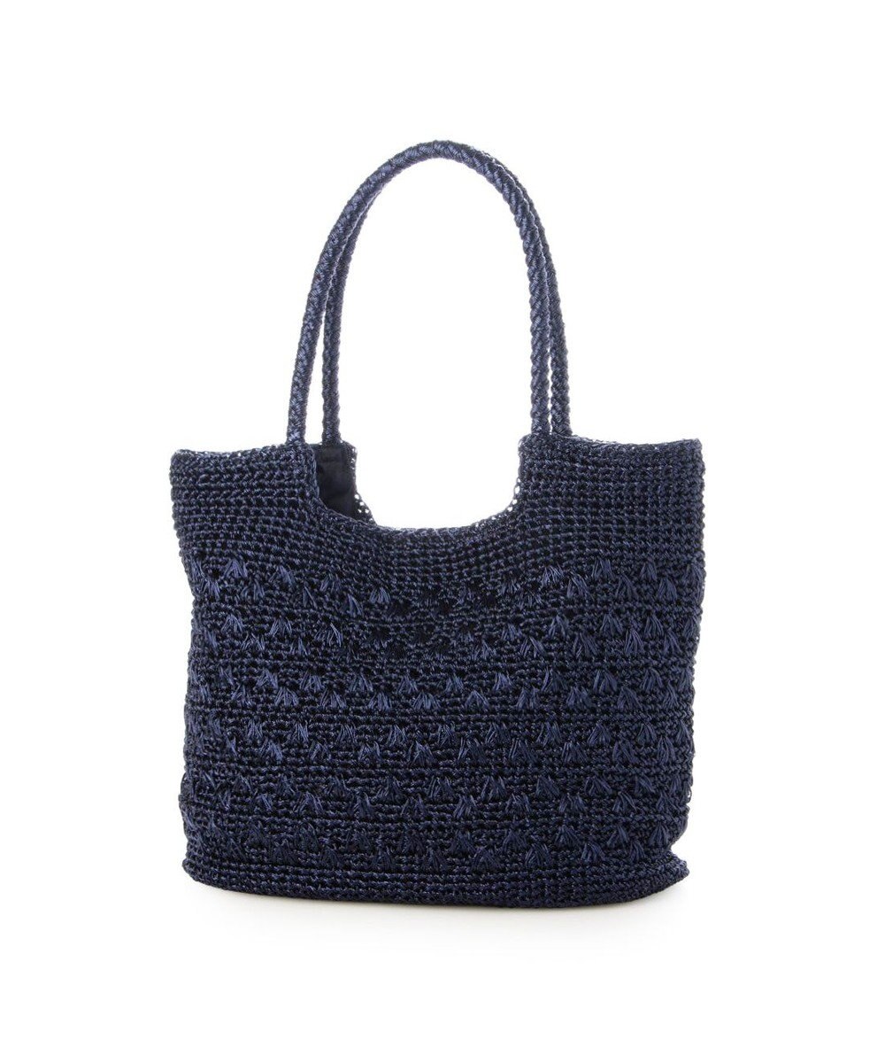 UNBILLION カシュカシュ cachecache / メタリックコード柄編みトートバッグ 