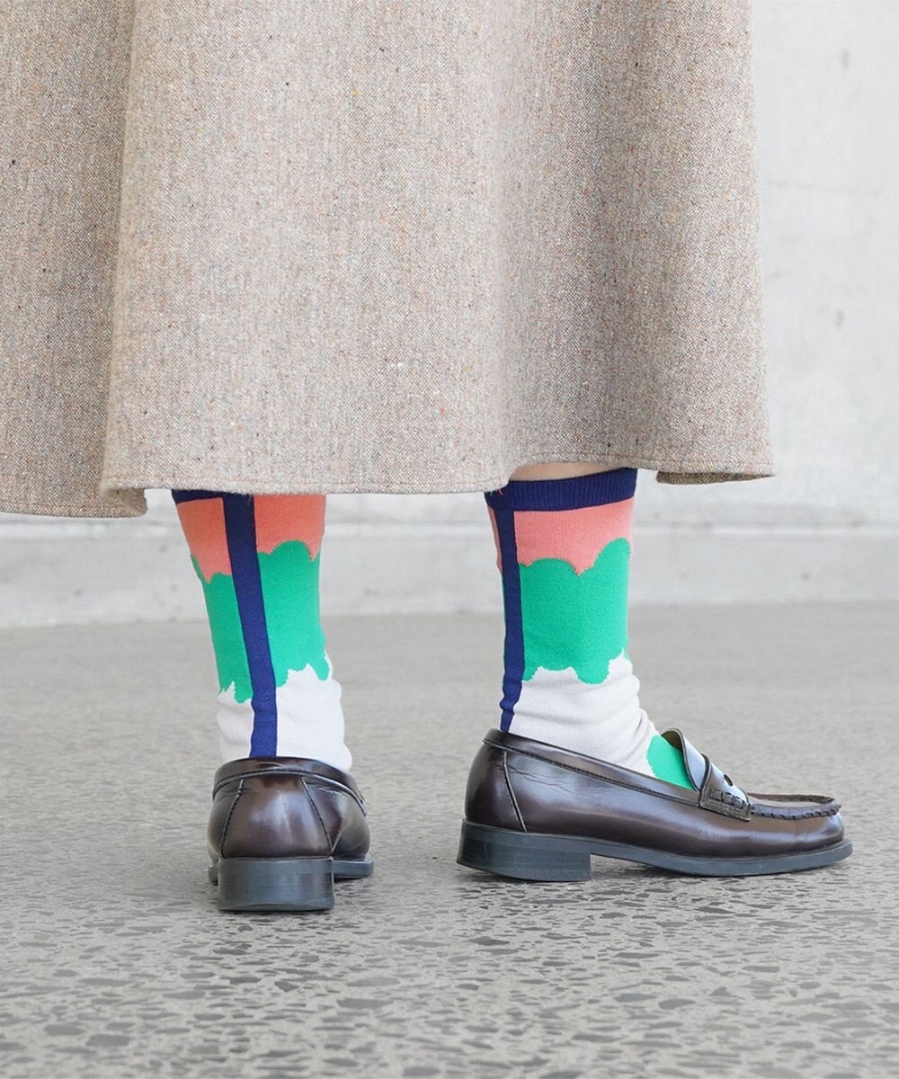 nitorito 【UNISEX】米沢オリジナル柄 ice monster 靴下 