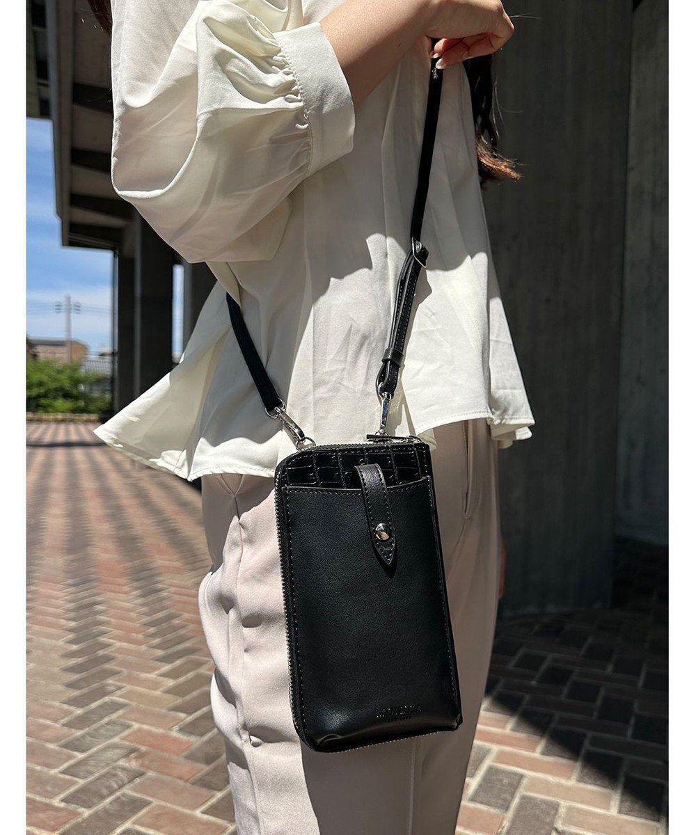 LA BAGAGERIE 【MONICA】バイカラー スマホショルダー 