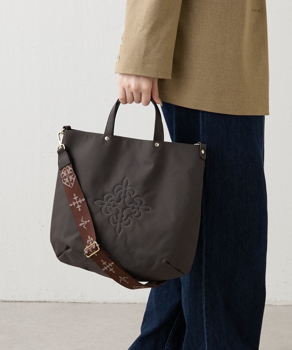 russet 《3/4～価格改定》スリム2WAYトートバッグ <コーデュラナイロン>(CE-1404-WEB) 