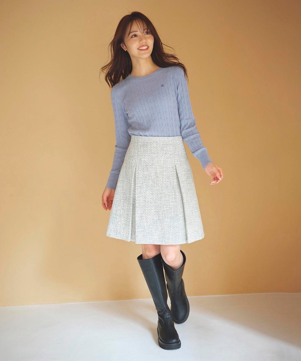 Feroux 【洗える】ケーブル ニット 