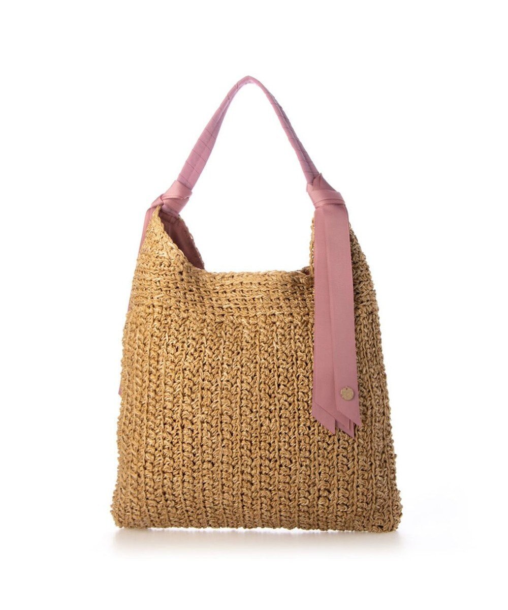 UNBILLION カシュカシュ cachecache / 下がりグログラン柄編みトートバッグ 