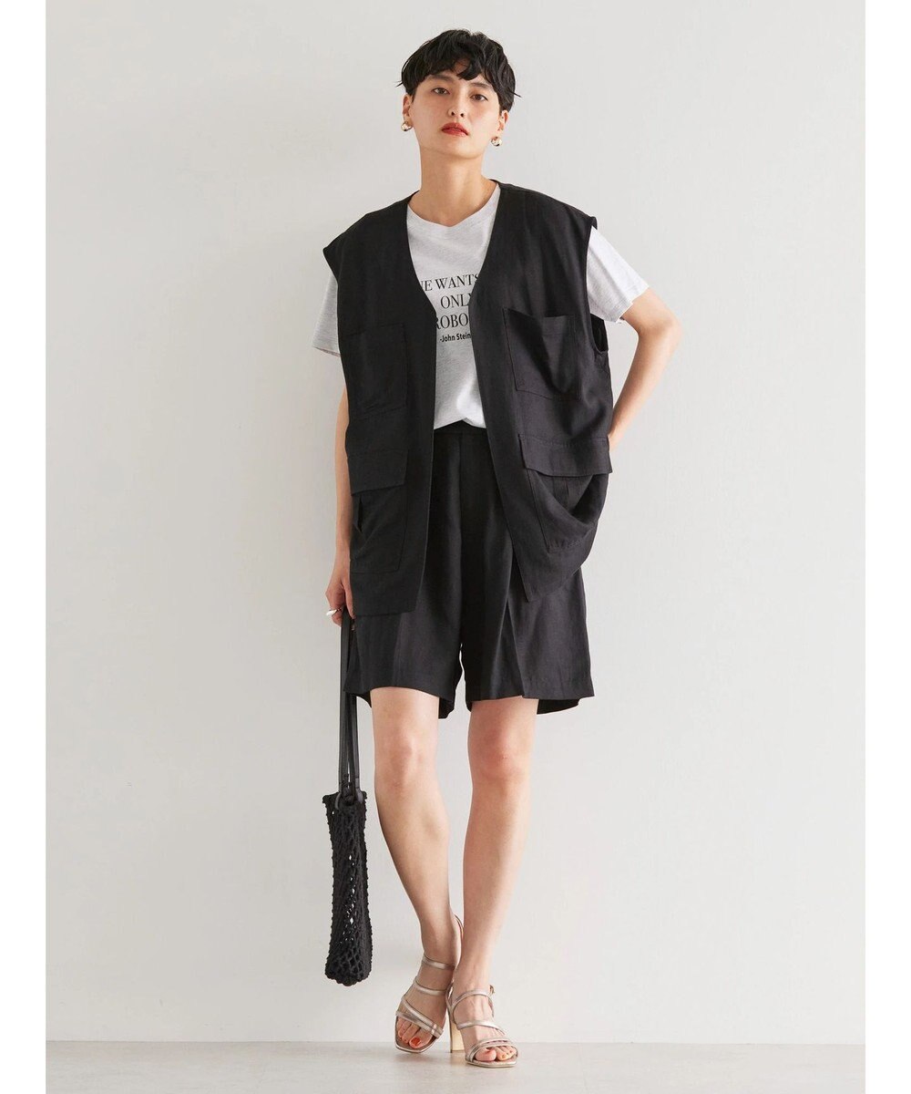 AMERICAN HOLIC リネンブレンドショートパンツ 
