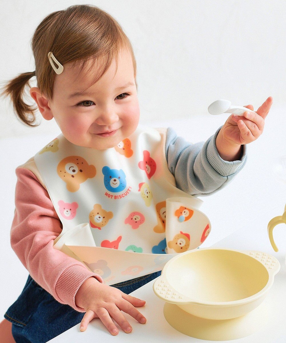 MIKI HOUSE HOT BISCUITS 総柄 お食事スタイ 