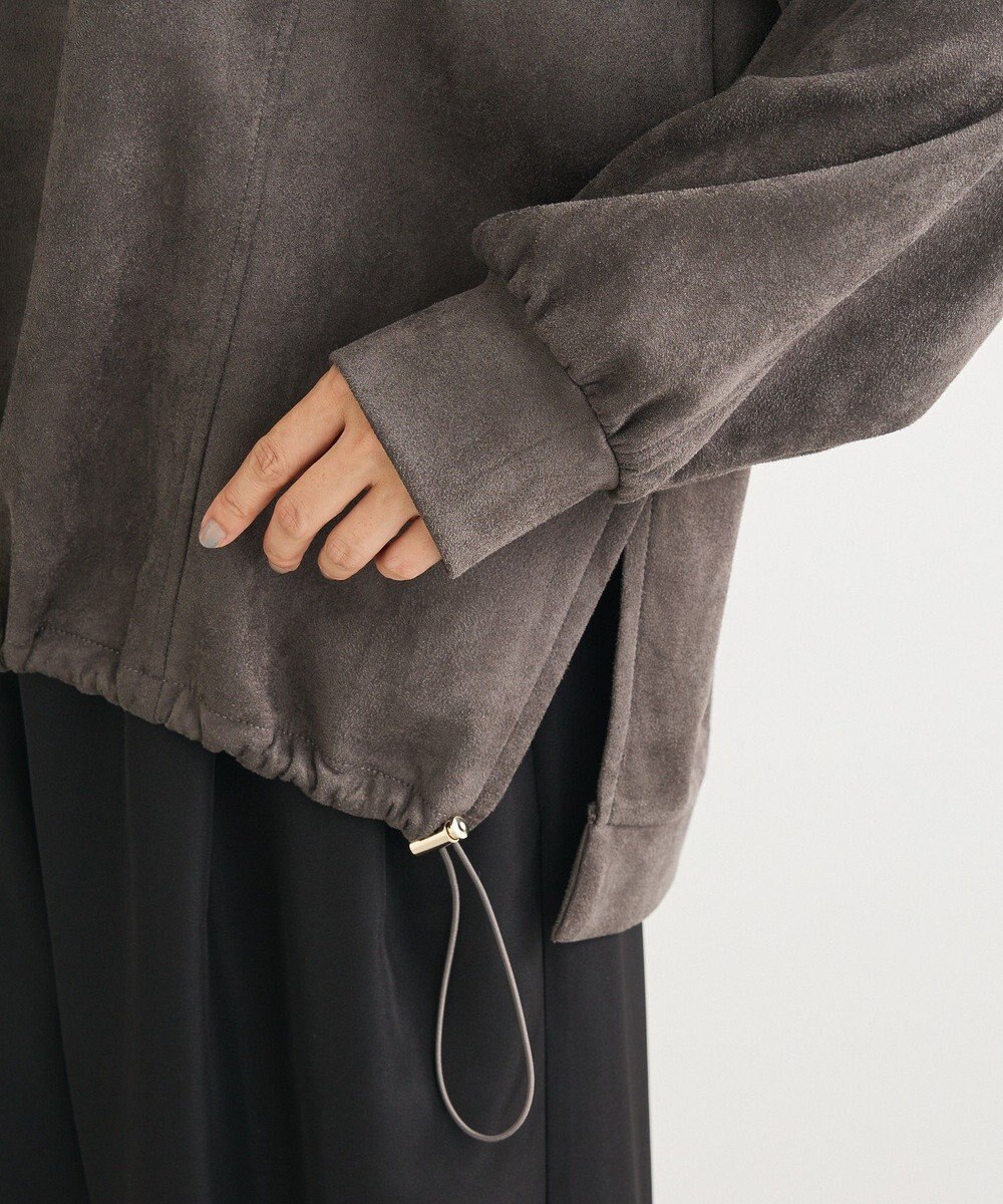 Green Parks なめらかタッチスウェード調ドロストプルオーハ 