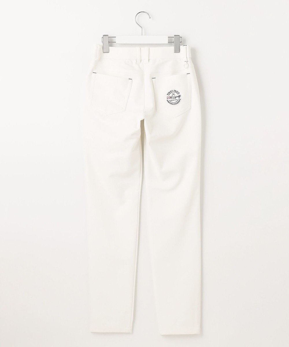 23区GOLF 透けにくい白！【WOMEN】トリコットツイル  ベーシックパンツ 