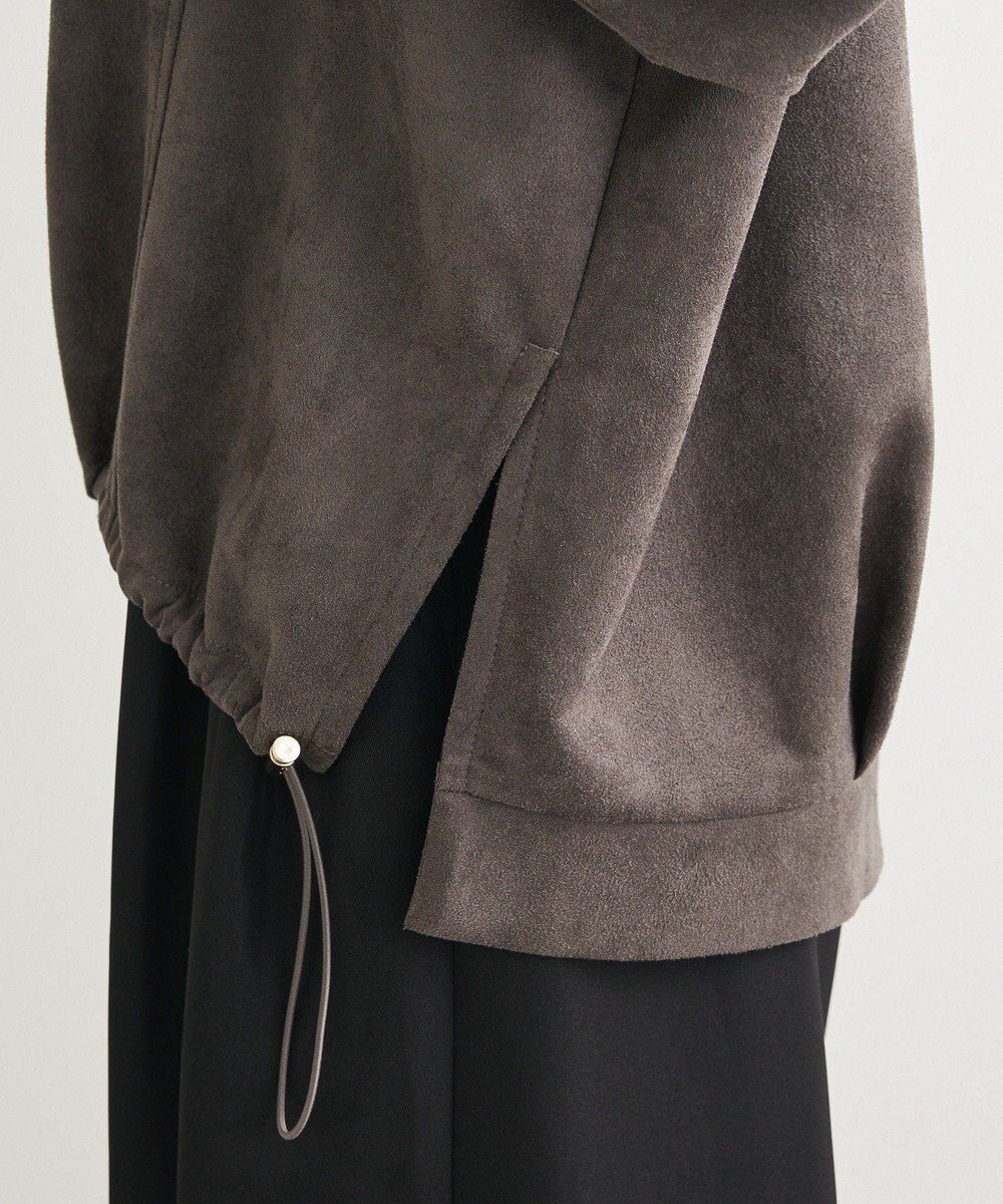 Green Parks なめらかタッチスウェード調ドロストプルオーハ 