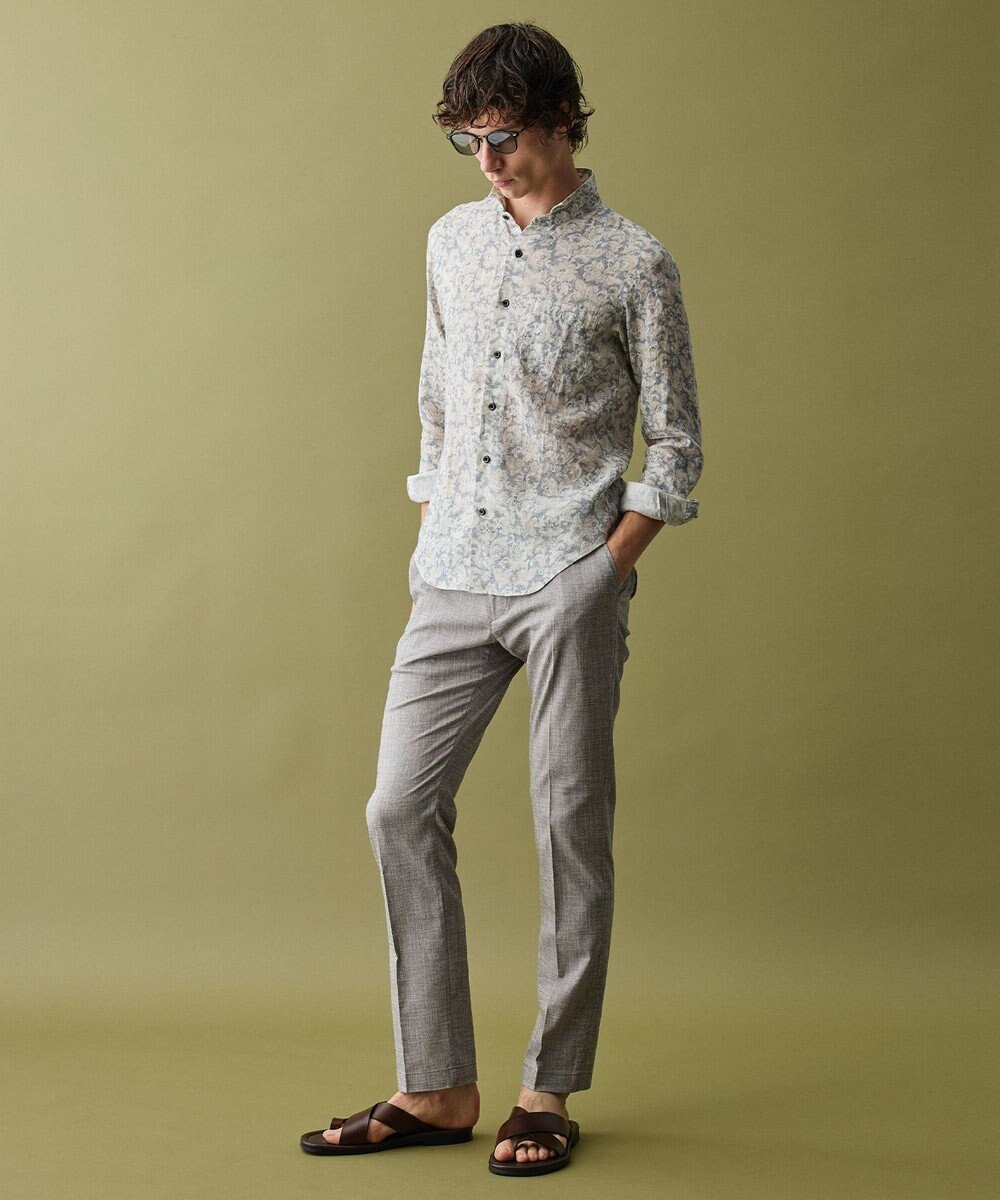 JOSEPH ABBOUD 【ウエストも伸びる!/清涼/ストレッチ】スラブストレッチ パンツ 